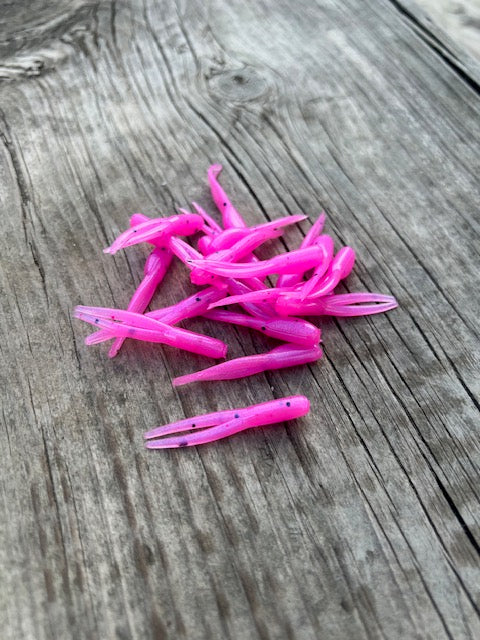 1.75" Split Tail Shad Body- Single Color - 20 Count