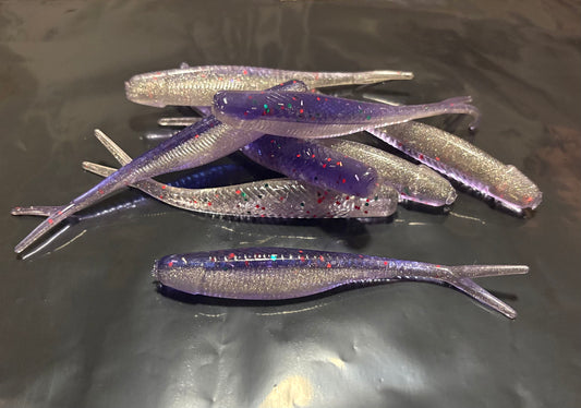Dual Shot 4” Tracer Shad - 8 Count