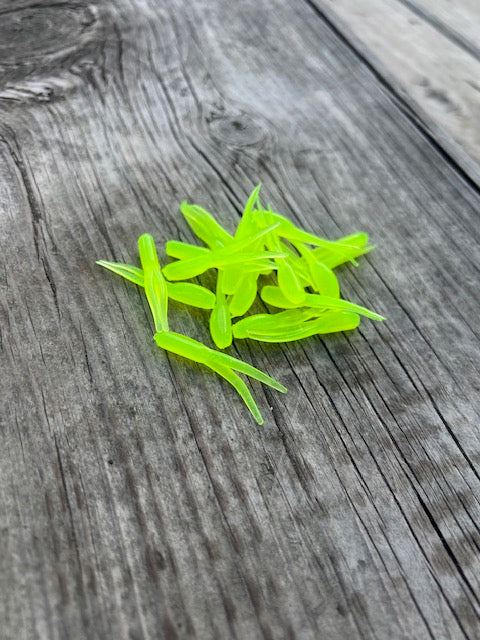 1.75" Split Tail Shad Body- Single Color - 20 Count